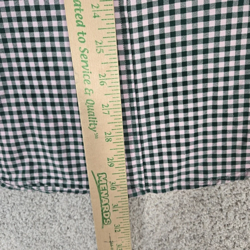 Polo Ralph Lauren Oxford Shirt men XL Green Gingham Check Classic Fit flesh Pony